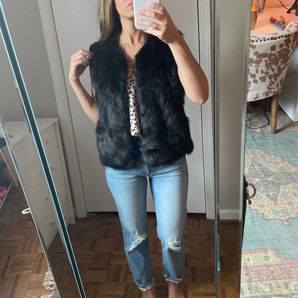 J. Crew fur vest - Picture 3 of 4